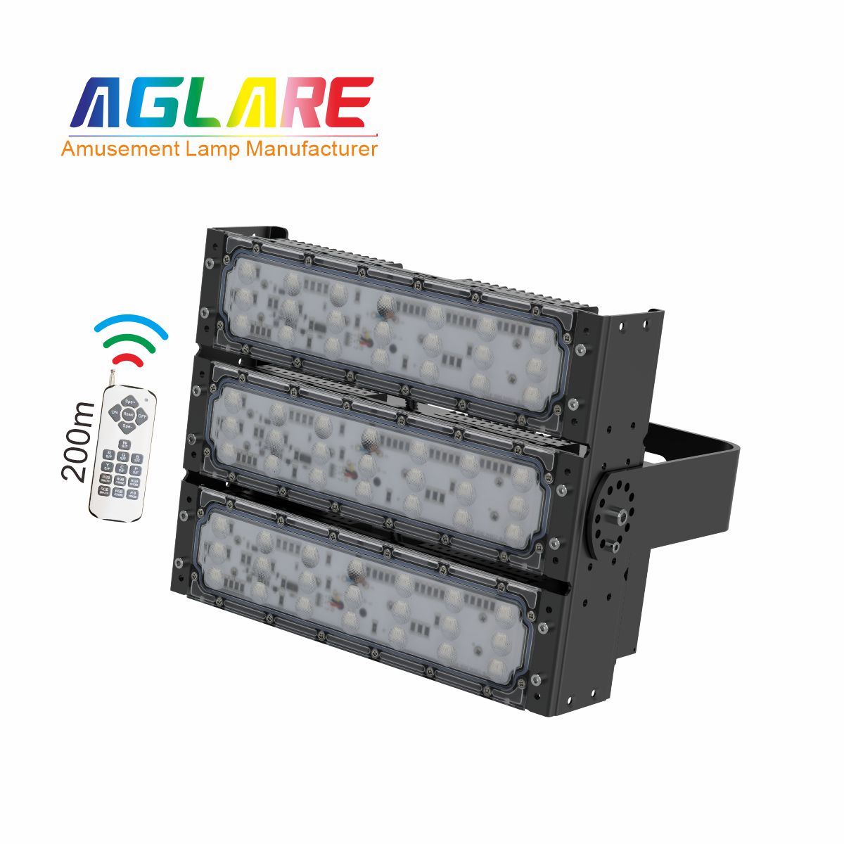 150W LED彩色泛光灯投光灯,变色户外射灯带？仄