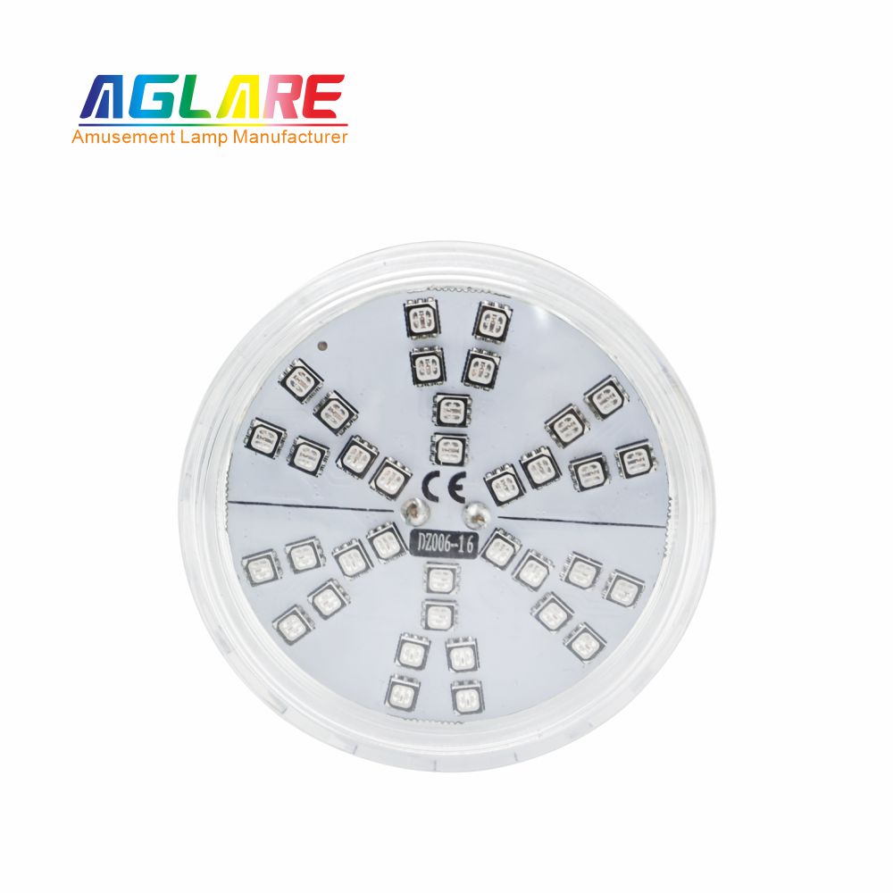 60mm RGB LED游乐场灯1-16自动程序旋转效果- AC24V， 42led