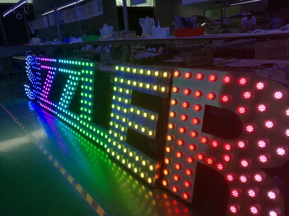 bevictor伟德光电的点光源用于客人定制的发光字